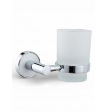 Стакан для ванной комнаты белый,хром FELICE R 1028 BL