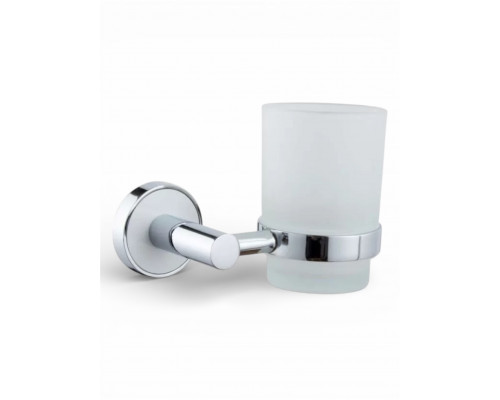Стакан для ванной комнаты белый,хром FELICE R 1028 BL
