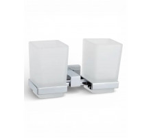 Стакан двойной для ванной комнаты подвесной,хром FELICE B 1029 CROMO