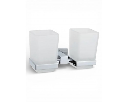 Стакан двойной для ванной комнаты подвесной,хром FELICE B 1029 CROMO