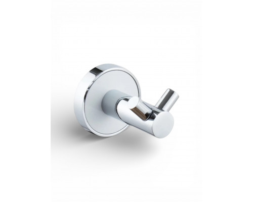 Двойной крючок,хром с белой вставкой FELICE R 1002 BL