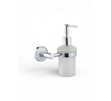 Диспенсер для мыла,хром с белой вставкой FELICE R 1012 BL