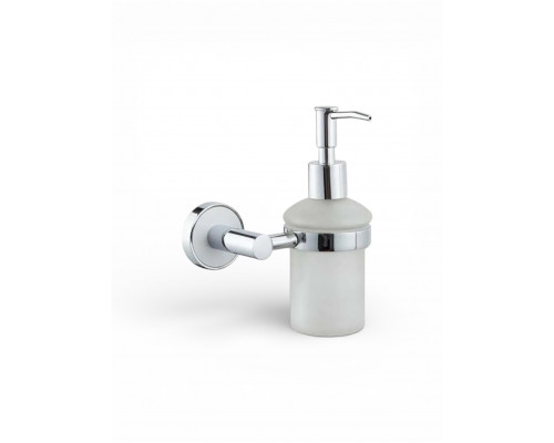 Диспенсер для мыла,хром с белой вставкой FELICE R 1012 BL
