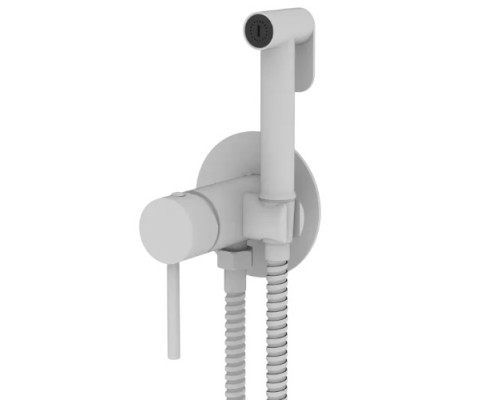 Встраиваемый гигиенический душ со смесителем,белый матовый FELICE 2515 BIANCO OPACO