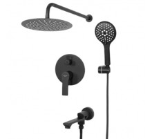 Встраиваемая душевая система для ванны и душа,черный матовый FELICE 8020 NERO OPACO