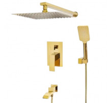 Встраиваемая душевая система для ванны и душа,золото глянцевое FELICE 1020 ORO