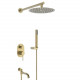Встраиваемая душевая система для ванны и душа,золото матовое FELICE 0620 ORO OPACO