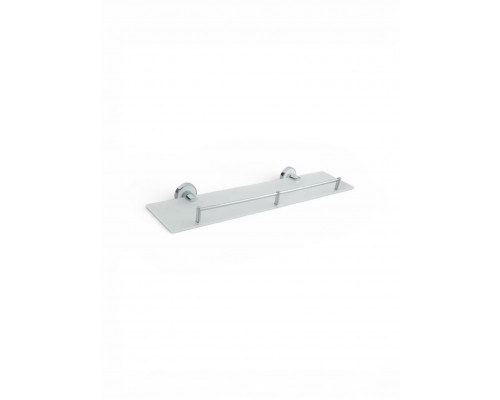 Стеклянная полка для ванной комнаты,хром белый FELICE R 1020 BL