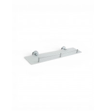Стеклянная полка для ванной комнаты,хром белый FELICE R 1020 BL