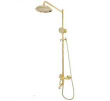 Душевая система с тропическим душем и смесителем,золото глянец FELICE 0560 ORO