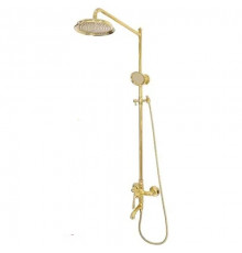 Душевая система с тропическим душем и смесителем,золото глянец FELICE 0560 ORO