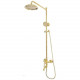 Душевая система с тропическим душем и смесителем,золото глянец FELICE 0560 ORO