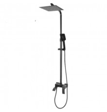 Душевая система с тропическим душем и смесителем,черный матовый FELICE 1060 NERO OPACO