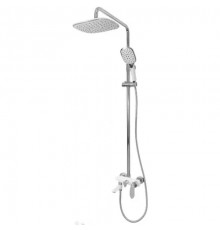 Душевая система с тропическим душем и смесителем,хром белый FELICE 9060 B CROMO BIANCO