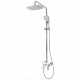 Душевая система с тропическим душем и смесителем,хром белый FELICE 9060 B CROMO BIANCO