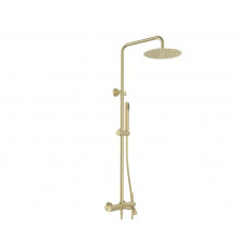 Душевая система с тропическим душем и смесителем,матовое золото FELICE 0660 ORO OPACO