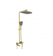 Душевая система с тропическим душем и смесителем,матовое золото FELICE 0760 ORO OPACO