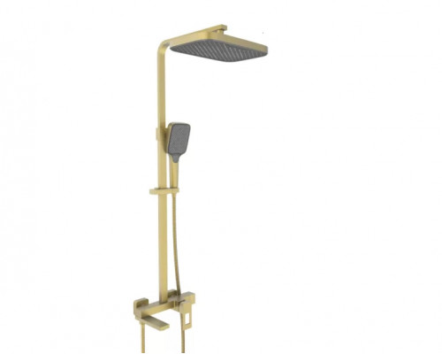 Душевая система с тропическим душем и смесителем,матовое золото FELICE 0760 ORO OPACO