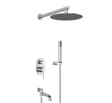 Встраиваемая душевая система с тропическим душем,хром FELICE 0620 CROMO