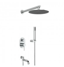 Встраиваемая душевая система с тропическим душем,хром FELICE 0620 CROMO