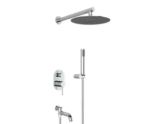 Встраиваемая душевая система с тропическим душем,хром FELICE 0620 CROMO