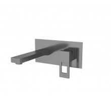 Настенный смеситель для раковины,оружейная сталь FELICE 0735 GUN METAL