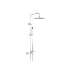 Душевая система с тропическим душем и смесителем,белый матовый FELICE 0660 BIANCO OPACO