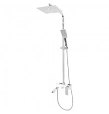 Душевая система с тропическим душем и смесителем белый хром FELICE 1060 B CROMO-BIANCO