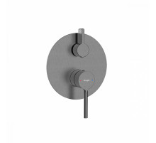 Смеситель Raglo R20.272.09 для ванны и душа встраиваемый на 2 режима, графит