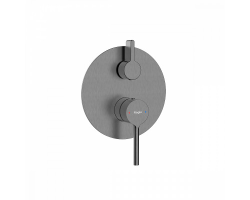 Смеситель Raglo R20.272.09 для ванны и душа встраиваемый на 2 режима, графит