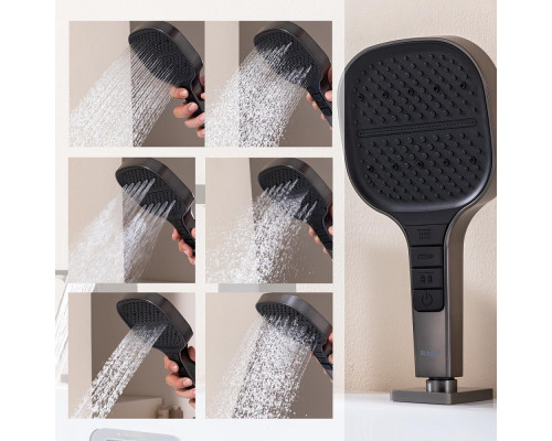 Смеситель Raglo R02.31.09 на борт ванны врезной монолитный, графит