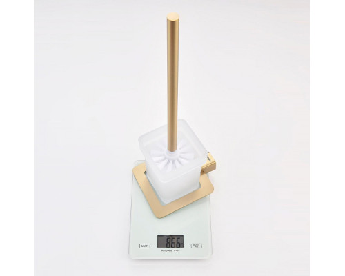 Ёршик для унитаза Raglo R301.10.03 с держателем,сатин золотой