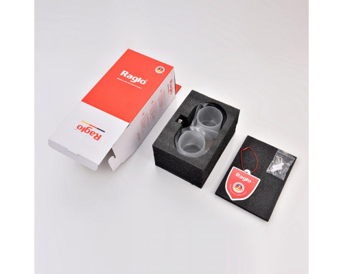 Стакан для зубных щеток с держателем Raglo R300.08.09 двойной,графит