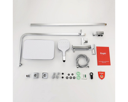 Душевая система Raglo R51.24 для ванны и душа излив поворотный 15 см, хром