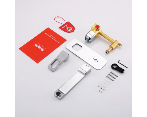 Смеситель Raglo R51.11 для раковины встраиваемый монолитный, хром