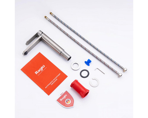 Смеситель Raglo R10.10.05 для раковины монолитный, сатин