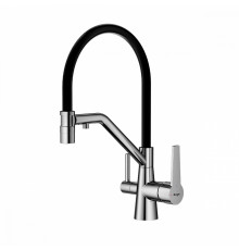 Смеситель Raglo R80.62.05 для кухни с подключением к фильтру съёмный гибкий излив с магнитным фиксатором, сатин