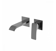 Смеситель Raglo R02.11.09 для раковины встраиваемый монолитный, графит