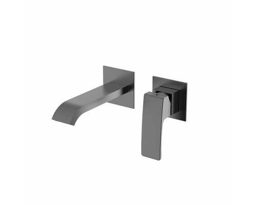 Смеситель Raglo R02.11.09 для раковины встраиваемый монолитный, графит