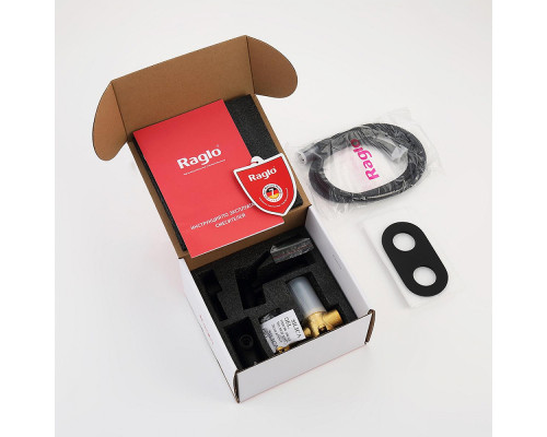 Смеситель Raglo R20.52.06 с гигиеническим душем встраиваемый , черный