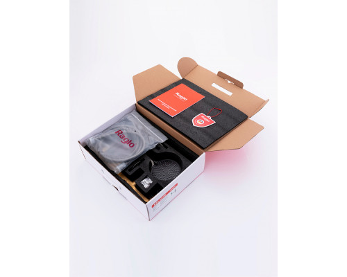 Смеситель Raglo R20.32.09 для ванны встраиваемый излив монолитный 20 см, графит