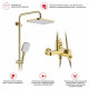 Душевая система Raglo R50.24.23 для ванны и душа излив поворотный 15 см, золото