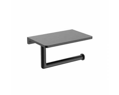 Держатель для туалетной бумаги Raglo R320.03.09 с полкой,графит