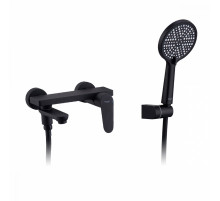 Смеситель Raglo R31.30.06 для ванны и душа настенный излив поворотный 15 см, черный