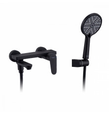 Смеситель Raglo R31.30.06 для ванны и душа настенный излив поворотный 15 см, черный