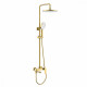 Душевая система Raglo R03.24.03 для ванны и душа излив поворотный 15 см, сатин золотой