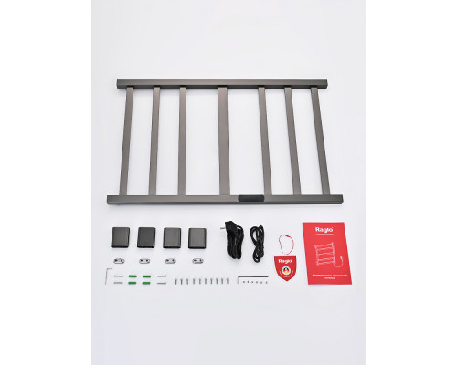 Полотенцесушитель электрический RAGLO R350.07.09 настенный сенсорный с терморегулятором , графит