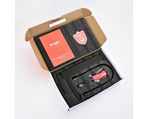 Смеситель Raglo R01.15.06 для раковины высокий монолитный, черный