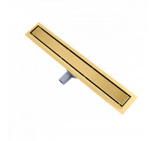 Душевой трап двухсторонний/под плитку Raglo R652.80.03 800мм, нержавеющая сталь, сатин золотой