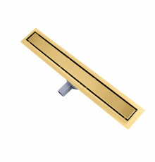 Душевой трап двухсторонний/под плитку Raglo R652.80.03 800мм, нержавеющая сталь, сатин золотой